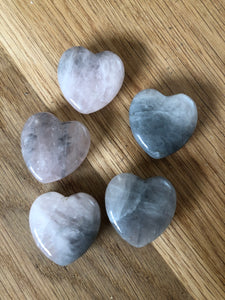 Luna Quartz Hearts ~ other worldly, galactic travels, Star seed crystal, ascension journey & heart centred