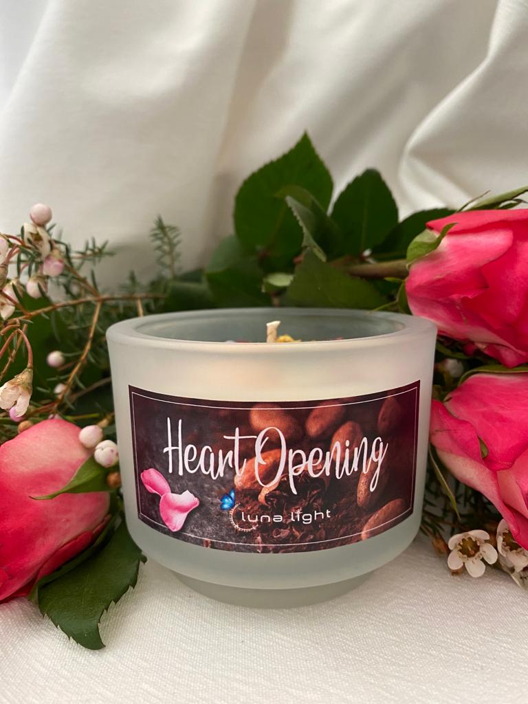 Heart Opening Candle ~ allowing your heart center to open gently, one gorgeous petal at a time