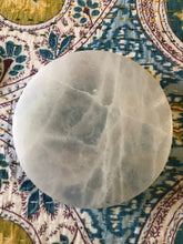 Selenite Full Moon Charging Plate (10cm) ~ Infusing light, flow, connect to your guides & Unicorn energy, clarity & cleansing