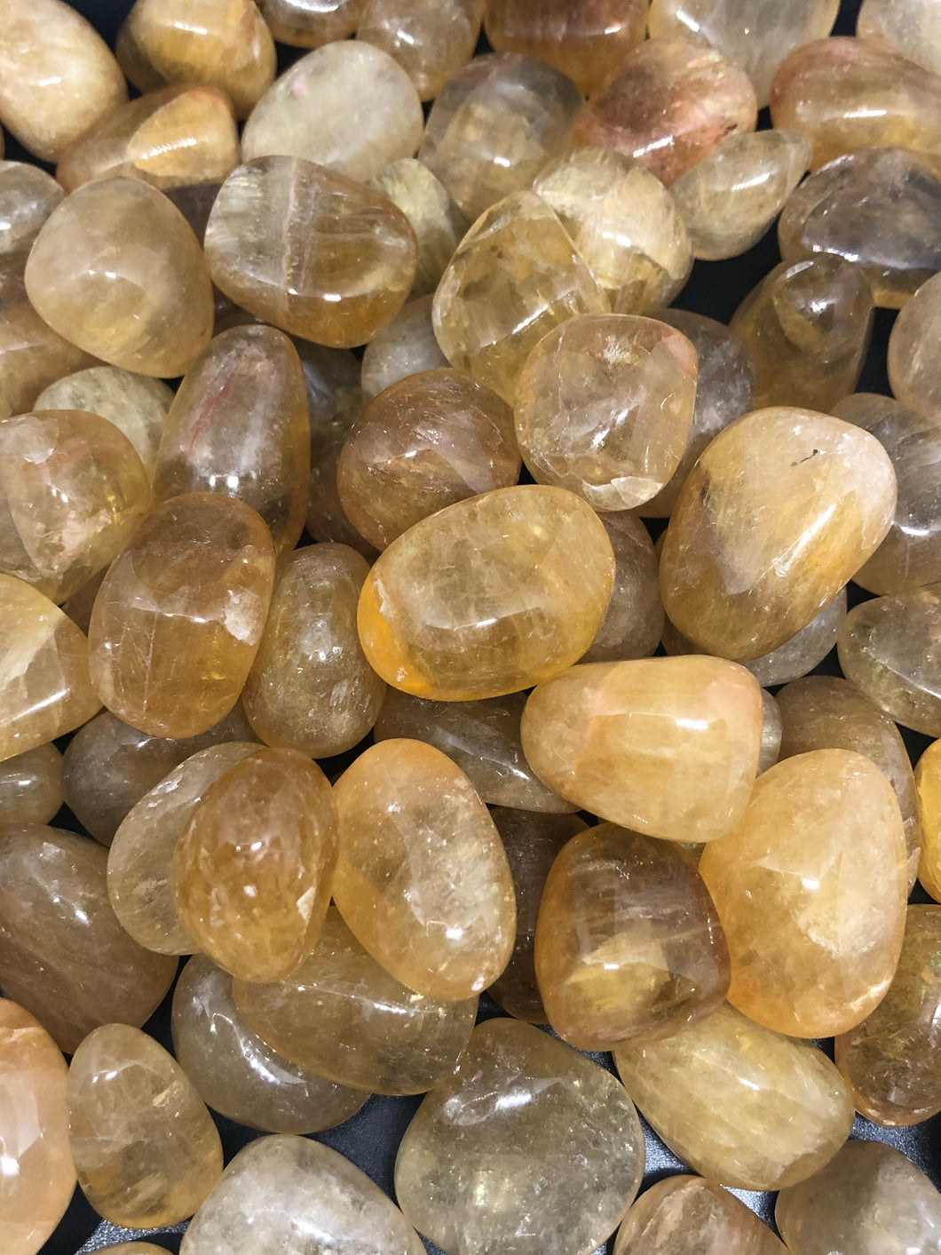 Honey Calcite | Gold Calcite Tumbles ~ clarity of thought, confidence & abundance