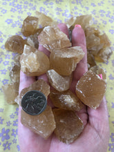 Citrine Calcite, natural, VALUE PACK of 3 ~ calming, enriching, happiness, health, soothing & optimism