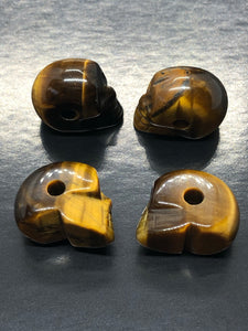 Mini Tigers Eye Skulls (pendants) ~ ascension & light work