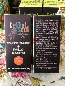 White Sage + Palo Santo, Tribal Soul Incense Oil