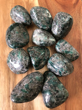 Emeralds in Quartz Palmstones ~ 5th dimensional Third Eye activation (#1)
