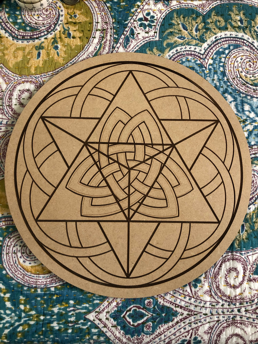 Crystal grid, 30cm ~ HeartWay mandala (healing, restoration, regeneration & renewal, coming home through the heart)