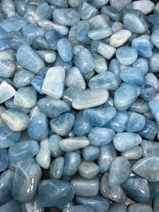 Aquamarine Tumbles (small) ~ release, detachment, speaking from the heart & freedom