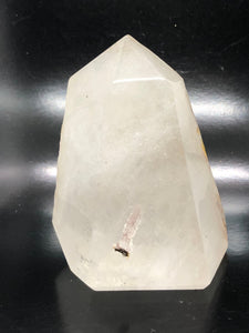 Clear Quartz Point with a stick trapped inside (#CQ1C)