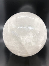 XXL Clear Quartz Sphere, rainbows | scrying (11cm diameter) ~ Power, clarity, amplification, connection, truth & perspective  (#1S)