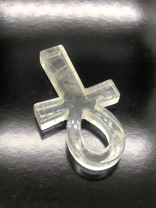 Clear Quartz Ankh ~ key to the Universe, flow & breath of life (#1)