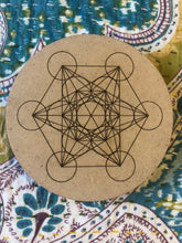 Mini Crystal grid, 10cm ~ Metatrons Cube (connect to the angelic realm, protection & spiritual wisdom)