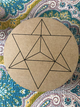 Crystal grid, 30cm ~ Merkaba (spiritual ascension and manifestation)
