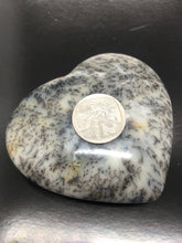 Large Merlinite | Dendrite Opal Heart (8.5cm width) ~ magic, abundance, intuition, past life recall, elemental & dimensional connections (#5)