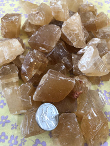 Citrine Calcite, natural ~ calming, enriching, happiness, health, soothing & optimism